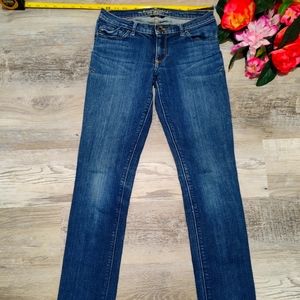 Abercrombie Girls Size 16S Straight, Stretch, Distressed Jeans
